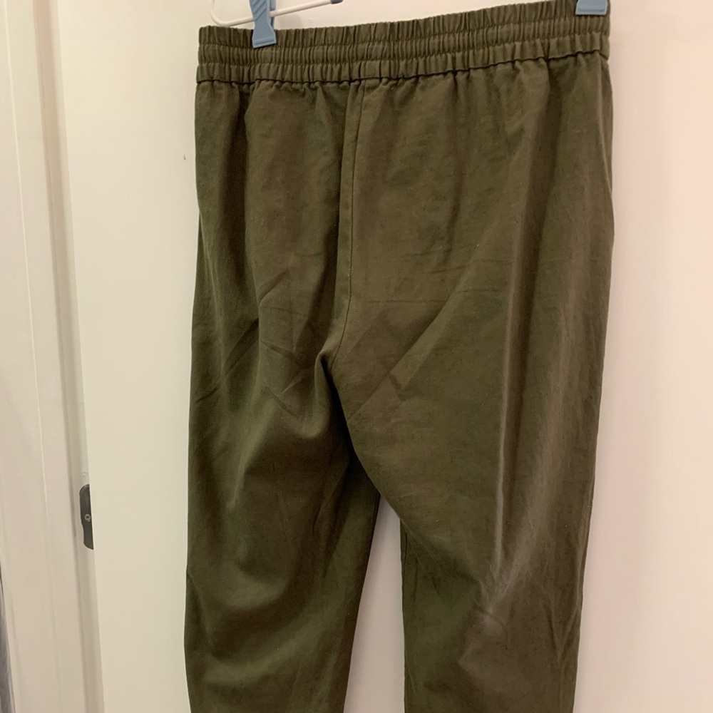J.Crew linen pants green